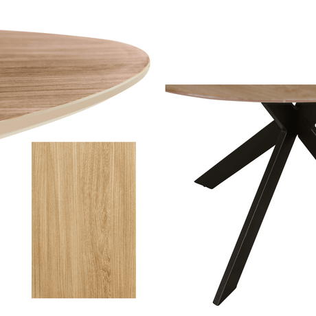 Vida Living Upholstery Dining Set Vida Sadia Round Dining Table 110cm  and 4 Chairs Set