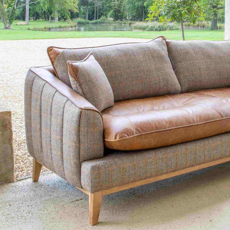 Vintage Sofa Company 2 Seater Sofa Vintage Burlington 2 Seater Sofa in Hunting Lodge Harris Tweed