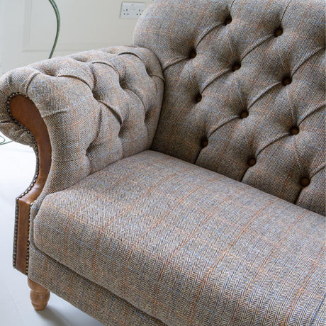 Vintage Sofa Company 2 Seater Sofa Vintage Haworth 2 Seater Sofa in Hunting Lodge Harris Tweed