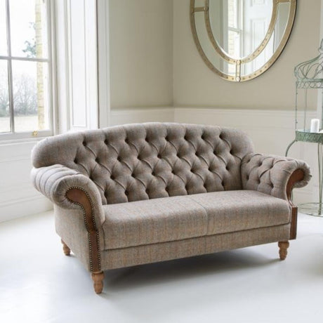 Vintage Sofa Company 2 Seater Sofa Vintage Haworth 2 Seater Sofa in Hunting Lodge Harris Tweed
