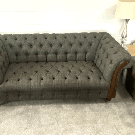 Vintage Sofa Company Chesterfield Sofa Vintage Sofa Chesterfield Club 2 Seater Sofa in Moreland Harris Tweed