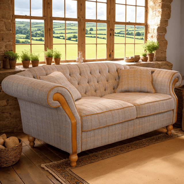 Vintage Sofa Company 2 Seater Sofa Vintage Sofa Edale 2 Seater Harrington Tweed