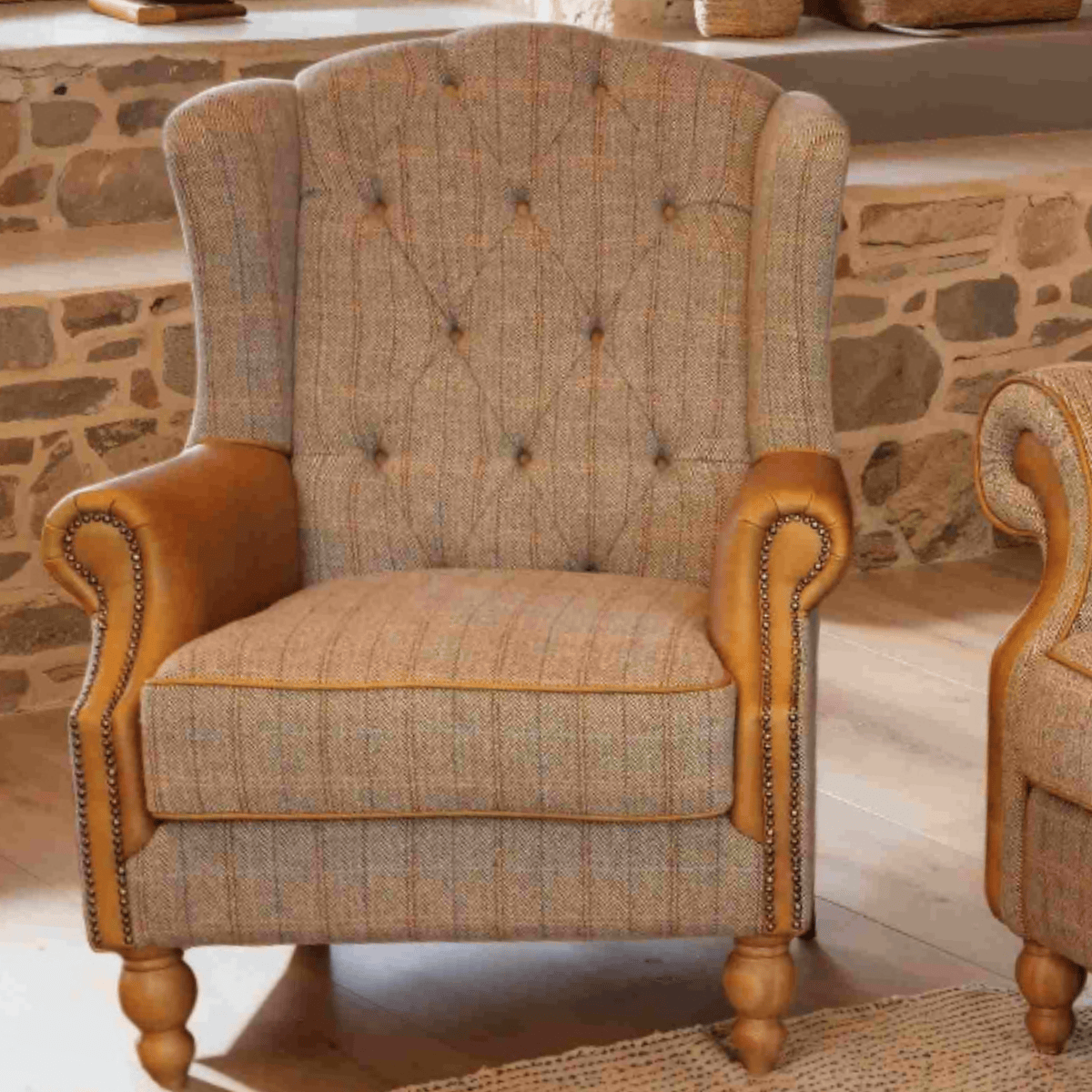 Vintage Sofa Company Armchair Vintage Sofa Edale Westminster Armchair Harrington Tweed