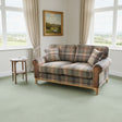 Vintage Sofa Company 3 Seater Sofa Vintage Winderwath 3 Seater Sofa in Malham Green Wool and Tan Leather