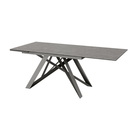 Torelli Dining Table DefaultTitle Visage Ceramic Extending Dining Table Grey 160 to 240cm