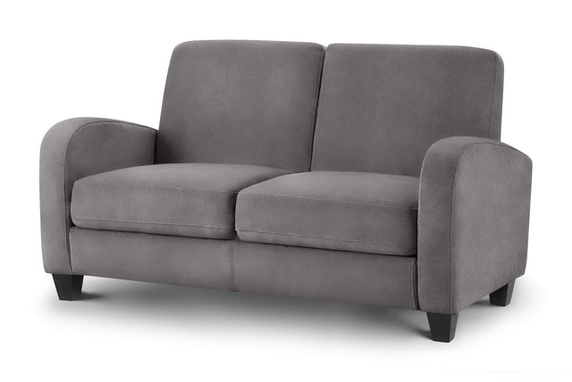 Julian Bowen Sofas Vivo 2 Seater Sofa In Dusk Grey Chenille