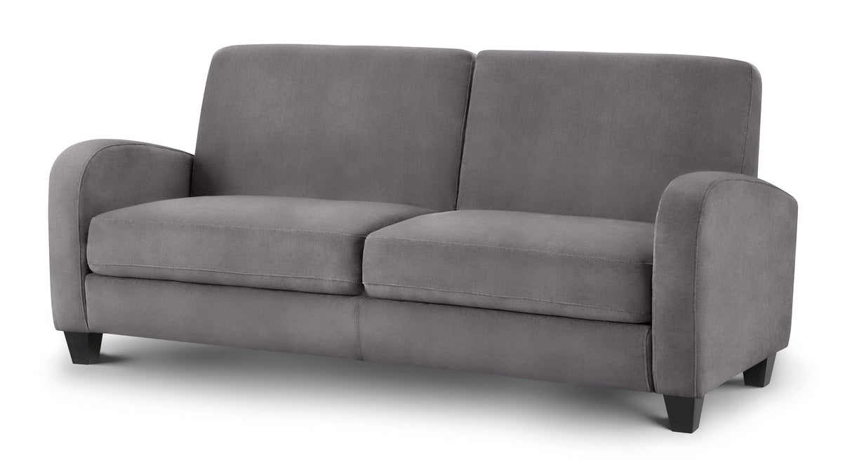 Julian Bowen Sofas Vivo 3 Seater Sofa In Dusk Grey Chenille