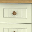 Welcome Furniture Bedside Table Cream and Oak Warwick 2 Drawer Bedside Locker Cream and Oak WAR005