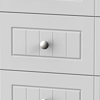 Welcome Furniture Bedside Table Grey Warwick 2 Drawer Bedside Locker Cream and Oak WAR005