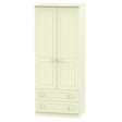 Welcome Furniture Wardrobe DefaultTitle Warwick 2ft 6in 2 Drawer Robe Cream WAR061