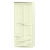 Welcome Furniture Wardrobe DefaultTitle Warwick 2ft 6in 2 Drawer Robe Cream WAR061