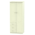 Welcome Furniture Wardrobe DefaultTitle Warwick 2ft 6in Combi Robe Cream WAR 068