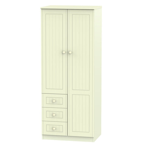 Warwick 2ft 6in Combi Robe Cream WAR 068