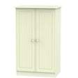Welcome Furniture Wardrobe DefaultTitle Warwick 2ft 6in Plain Midi Robe Cream WAR058