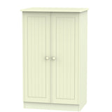 Welcome Furniture Wardrobe DefaultTitle Warwick 2ft 6in Plain Midi Robe Cream WAR058