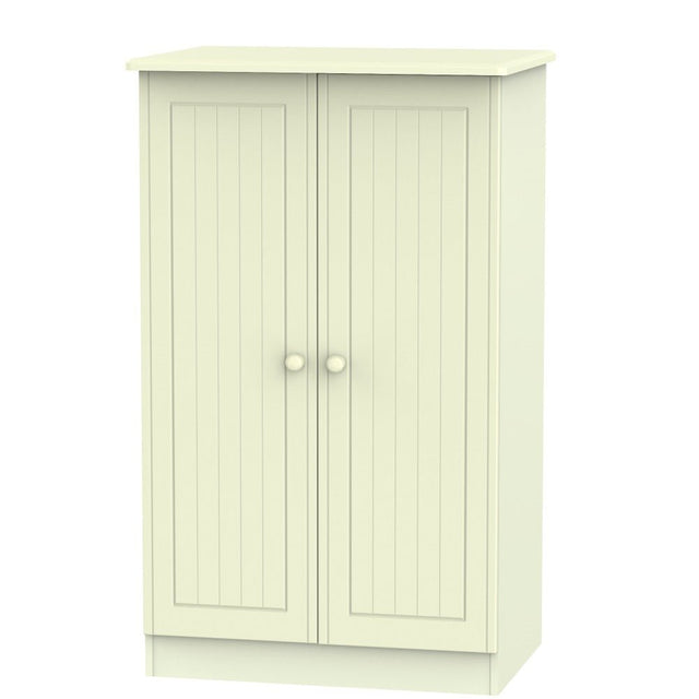 Welcome Furniture Wardrobe DefaultTitle Warwick 2ft 6in Plain Midi Robe Cream WAR058