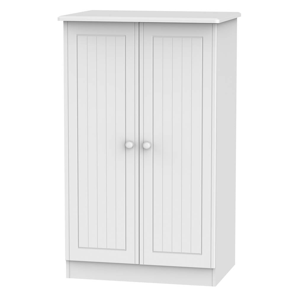 Welcome Furniture Wardrobe DefaultTitle Warwick 2ft 6in Plain Midi Robe White WAR058