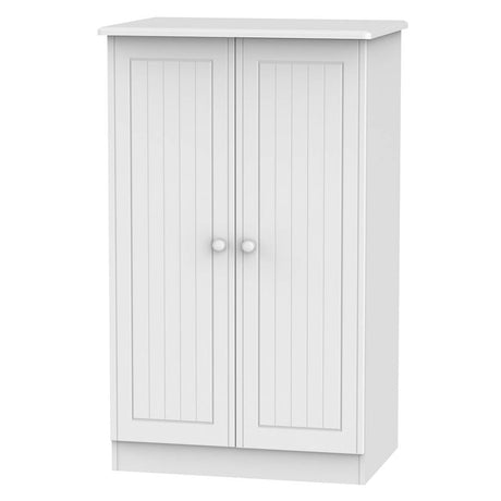 Welcome Furniture Wardrobe DefaultTitle Warwick 2ft 6in Plain Midi Robe White WAR058