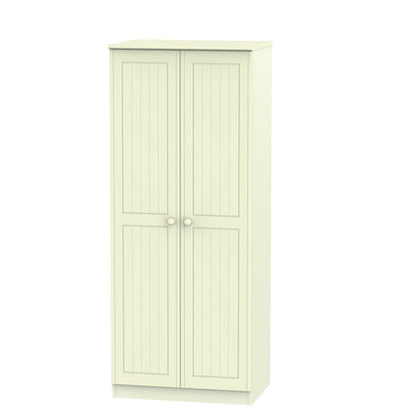 Welcome Furniture Wardrobe DefaultTitle Warwick 2ft 6in Plain Robe Cream WAR060