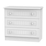 Welcome Furniture Chest of Drawers DefaultTitle Warwick 3 Drawer Chest of Drawers White WAR010