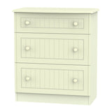 Welcome Furniture Chest of Drawers DefaultTitle Warwick 3 Drawer Deep Chest of Drawers Cream WAR049
