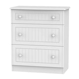 Welcome Furniture Chest of Drawers DefaultTitle Warwick 3 Drawer Deep Chest of Drawers White WAR049