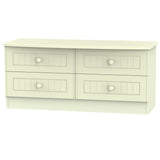 Welcome Furniture Bed Box Drawers DefaultTitle Warwick 4 Drawer Bed Box Cream WAR036