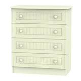 Welcome Furniture Chest of Drawers DefaultTitle Warwick 4 Drawer Chest of Drawers Cream WAR011