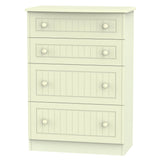 Welcome Furniture Chest of Drawers DefaultTitle Warwick 4 Drawer Deep Chest of Drawers Cream WAR050