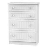 Welcome Furniture Chest of Drawers DefaultTitle Warwick 4 Drawer Deep Chest of Drawers White WAR050