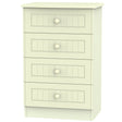 Welcome Furniture Chest of Drawers DefaultTitle Warwick 4 Drawer Midi Chest of Drawers Cream WAR008