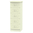 Welcome Furniture Bedside Table DefaultTitle Warwick 5 Drawer Bedside Locker Cream WAR003