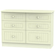 Welcome Furniture Chest of Drawers DefaultTitle Warwick 6 Drawer Midi Chest of Drawers Cream WAR015