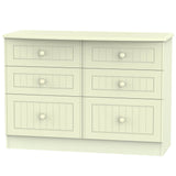 Welcome Furniture Chest of Drawers DefaultTitle Warwick 6 Drawer Midi Chest of Drawers Cream WAR015