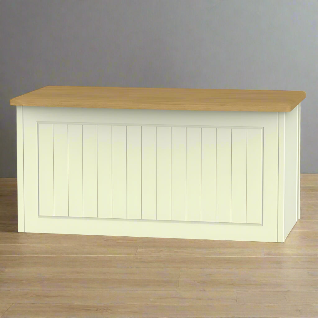 Welcome Furniture Blanket Box DefaultTitle Warwick Blanket Box Cream and Oak WAR035