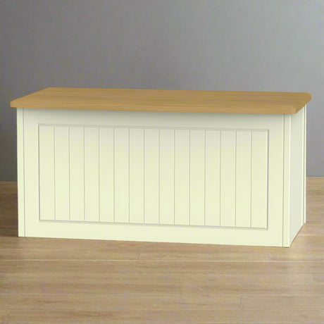Welcome Furniture Blanket Box DefaultTitle Warwick Blanket Box Cream and Oak WAR035