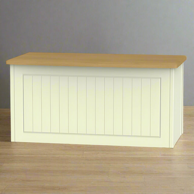 Welcome Furniture Blanket Box DefaultTitle Warwick Blanket Box Cream and Oak WAR035
