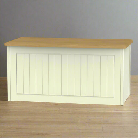 Welcome Furniture Blanket Box DefaultTitle Warwick Blanket Box Cream and Oak WAR035