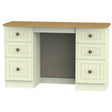 Welcome Furniture Dressing Table Desk DefaultTitle Warwick Kneehole Dressing Table Desk Cream and Oak WAR030