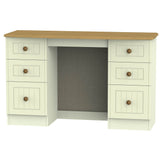 Welcome Furniture Dressing Table Desk DefaultTitle Warwick Kneehole Dressing Table Desk Cream and Oak WAR030