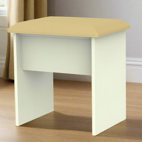 Warwick Stool Cream and Oak WAR040