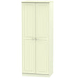 Welcome Furniture Wardrobe DefaultTitle Warwick Tall 2ft 6in Double Hanging Wardrobe Cream WAR085