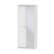 Welcome Furniture Wardrobe DefaultTitle Warwick Tall 2ft 6in Mirror Wardrobe White WAR087