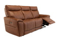 Earth Collection Sofa Suite Vintage Tan Zanetti Electric Reclining 3 + 2 + 1 Seater Sofa Set