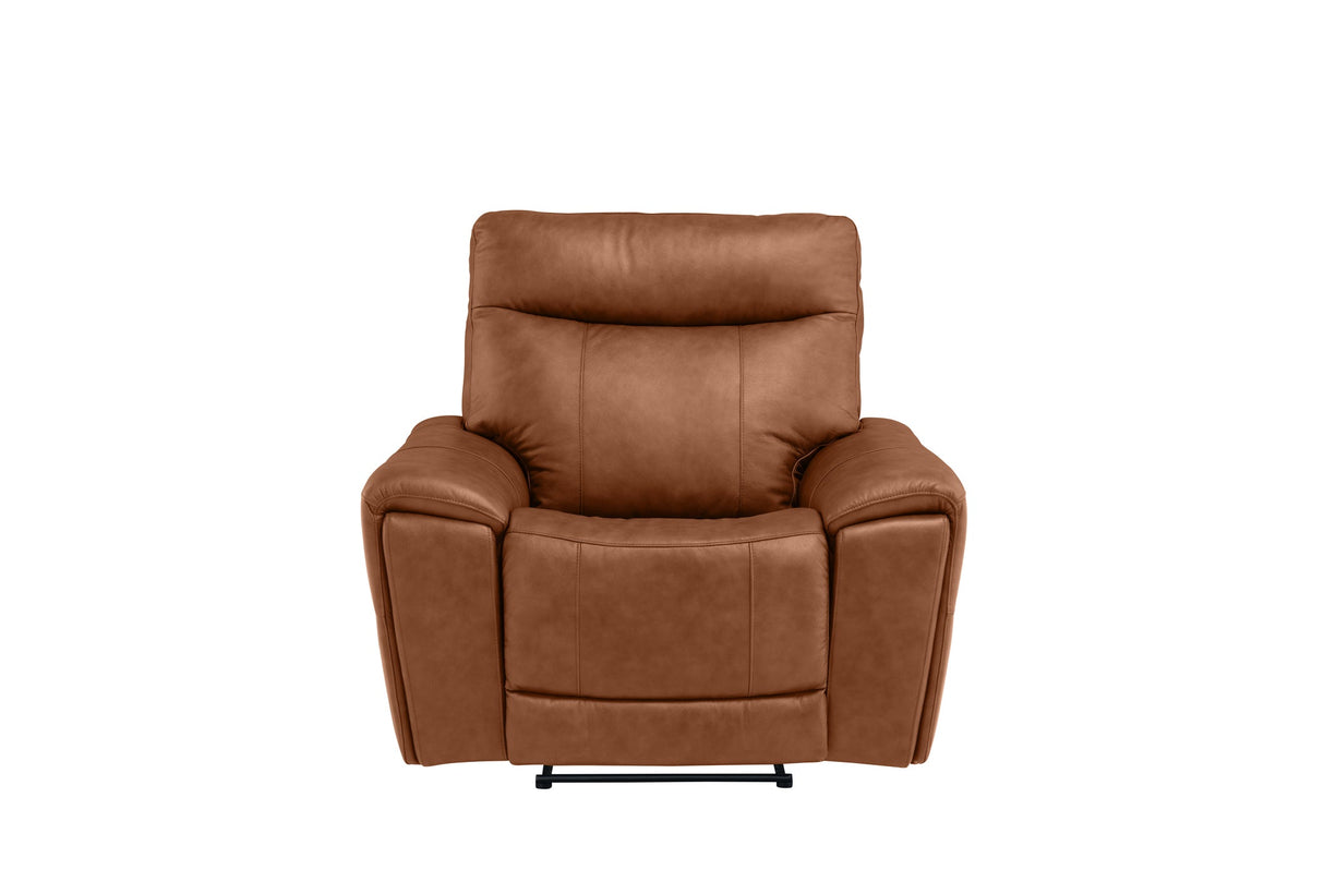 Earth Collection Reclining Chair Tan Leather Zanetti Electric Reclining Chair