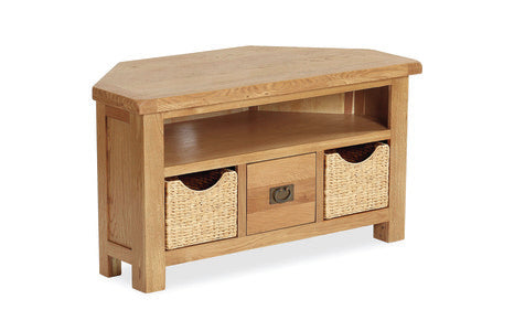 Corner Tv Unit With Baskets