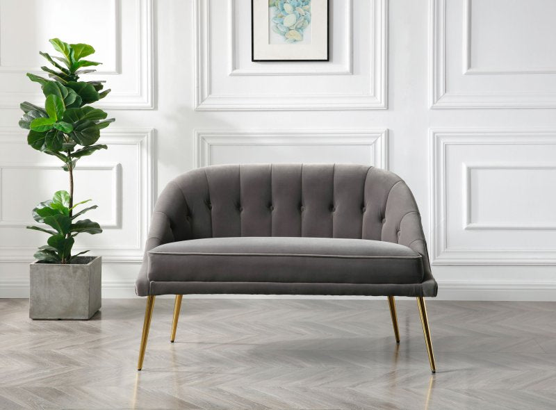 Pippa Grey Velvet Cocktail Sofa