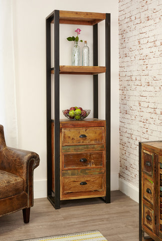 Baumhaus Urban Chic Alcove Bookcase with Drawers