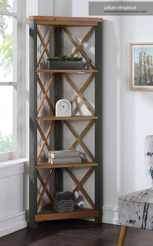 Baumhaus Urban Elegance Reclaimed Large Corner Bookcase