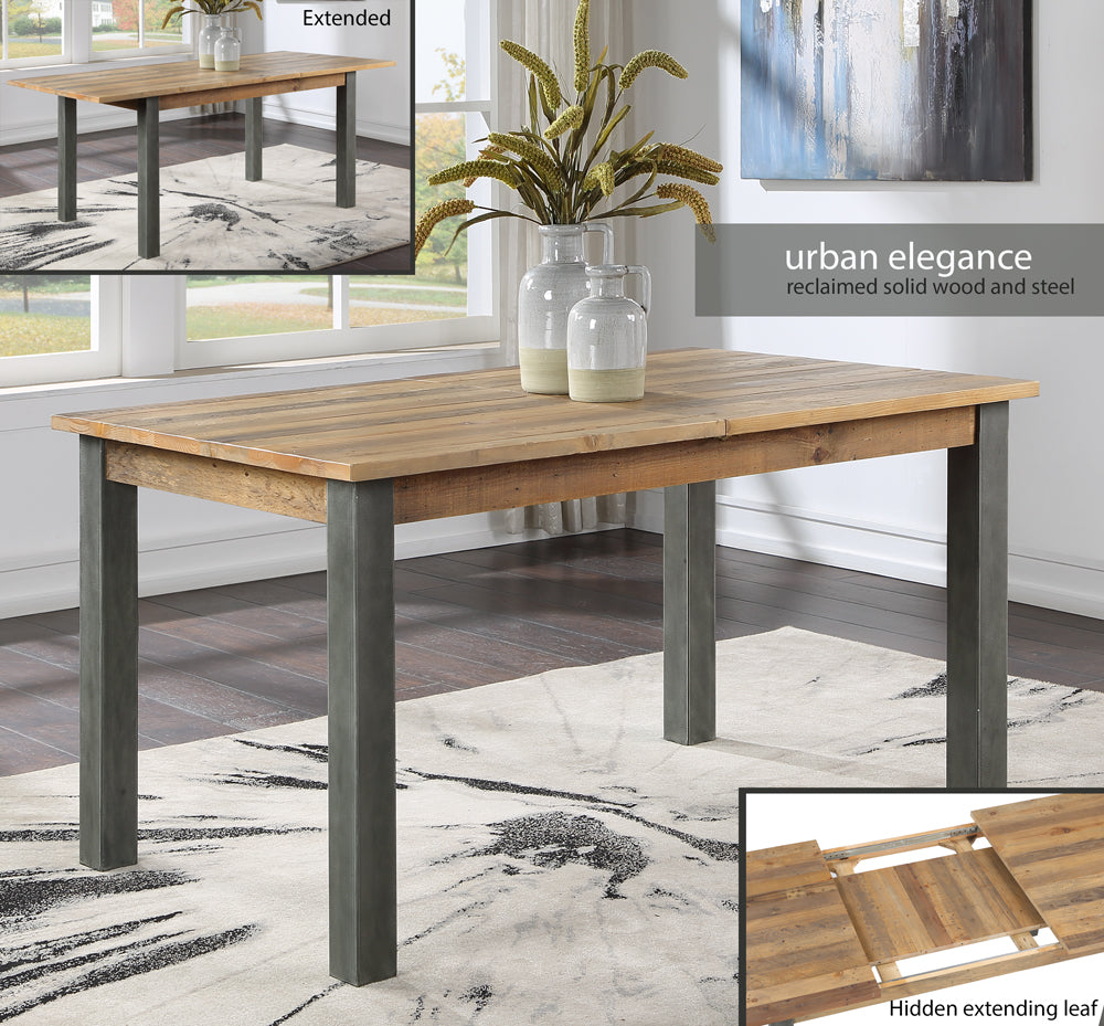 Baumhaus Urban Elegance Reclaimed Extending Dining Table 150 to 200cm 6-8 Seater